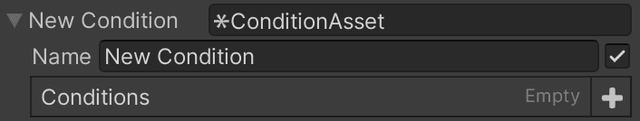 Conditions library asset