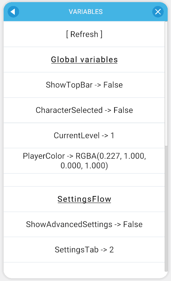 Blackboard variables