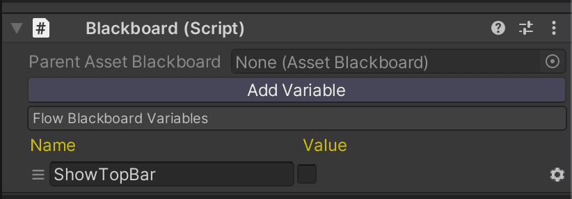 Blackboard variables