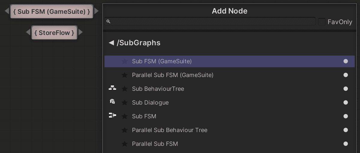 Sub FSM (GameSuite)