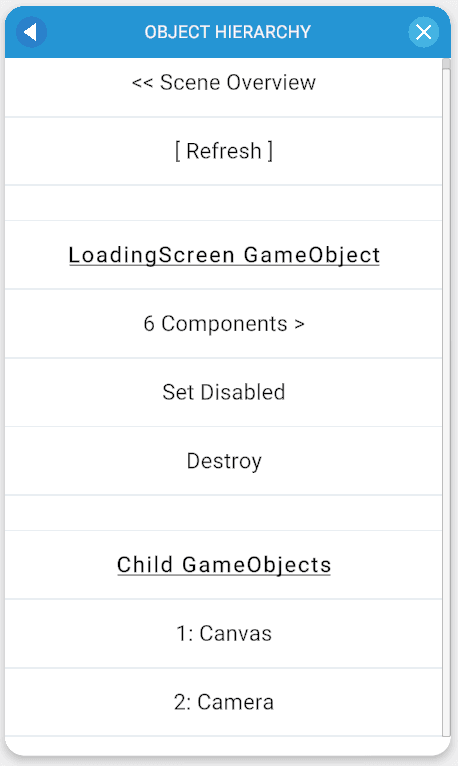 Hierarchy GameObject