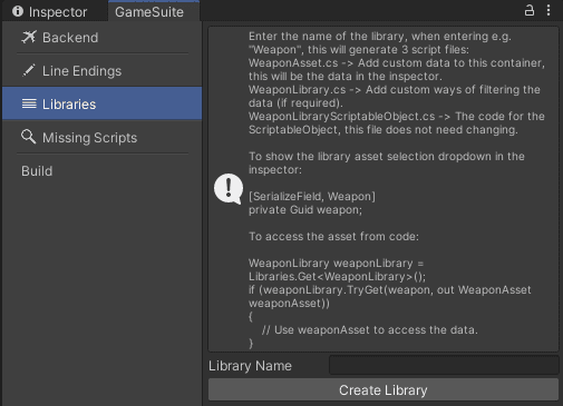 Library generator