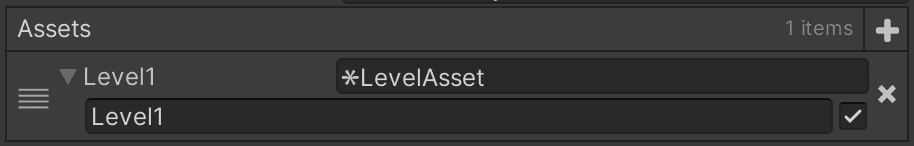 Rename level asset